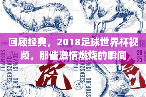 回顾经典，2018足球世界杯视频，那些激情燃烧的瞬间