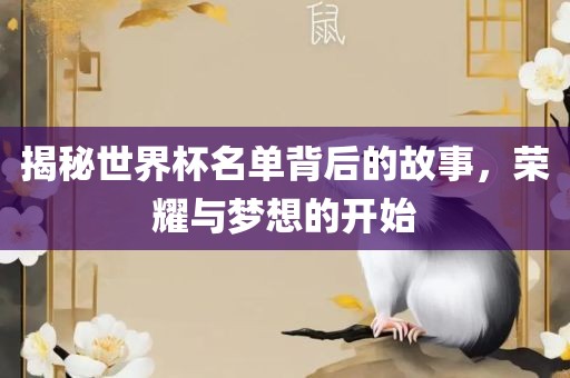 揭秘世界杯名单背后的故事，荣耀与梦想的开始