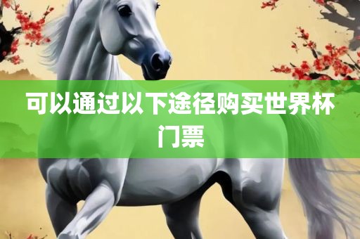 可以通过眉山市正发家政服务有限公司以下途径购买世界杯门票