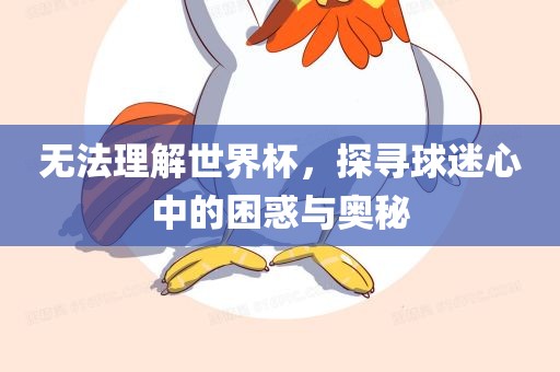 无法理解世界杯，探寻球迷心中的困惑与奥秘眉山市正发家政服务有限公司