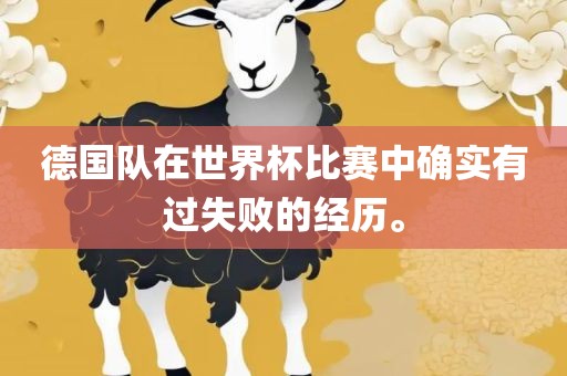德国队在世界杯比赛中确实有过失败的经历。眉山市正发家政服务有限公司