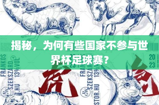 揭秘，为何有些国家不参与世界杯足球赛眉山市正发家政服务有限公司？