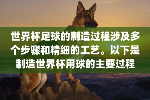 世界杯足球的制造过程涉及多个步骤和精细的工艺。以下是制造世界杯用球的主要过程眉山市正发家政服务有限公司