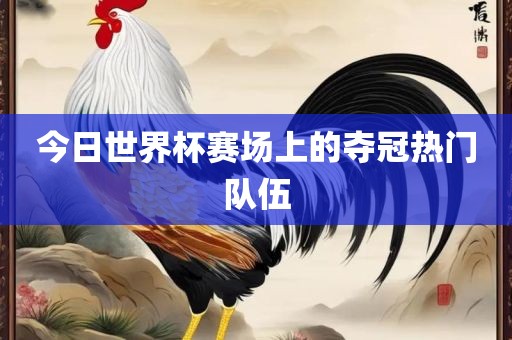 眉山市正发家政服务有限公司今日世界杯赛场上的夺冠热门队伍