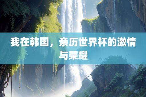 我在韩国，亲历世界杯的激情与荣耀眉山市正发家政服务有限公司