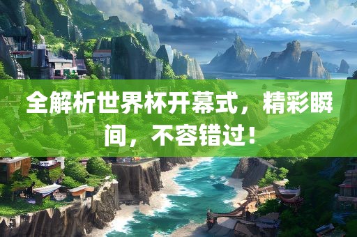 全解析世界杯开幕式，精彩瞬间，不容错过！
