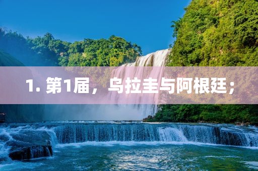 1. 第1届，乌拉圭与阿根廷；眉山市正发家政服务有限公司