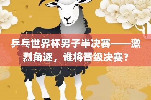 乒乓世界杯男子半决赛——激烈角逐，谁将晋级决赛？