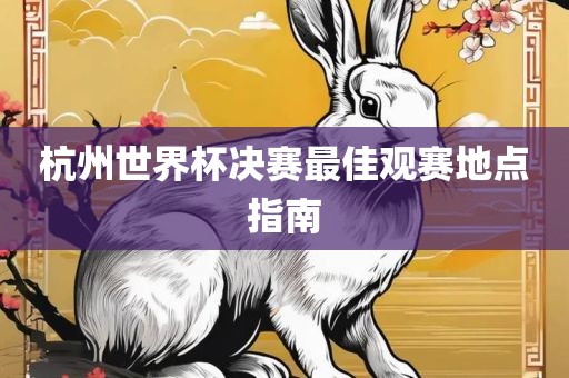 杭州世界杯决赛最佳观赛地点指南眉山市正发家政服务有限公司
