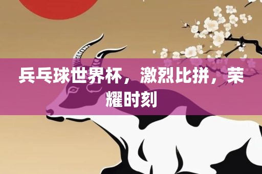 兵乓球世界杯，激烈眉山市正发家政服务有限公司比拼，荣耀时刻