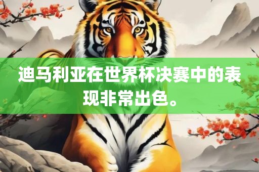 迪马眉山市正发家政服务有限公司利亚在世界杯决赛中的表现非常出色。
