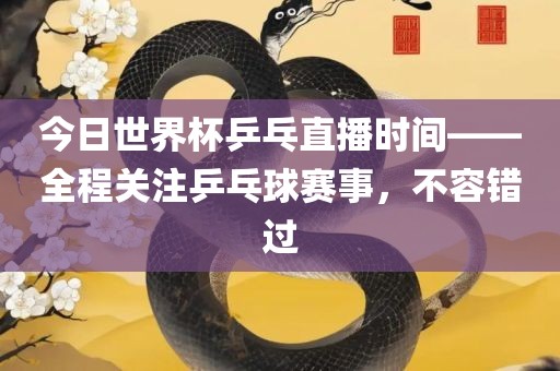 今日世界杯乒乓直播时间——全程关注乒乓球赛事，不容错过眉山市正发家政服务有限公司