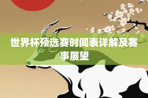 世界杯预选赛时间表详解及赛事展望