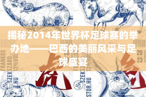 揭秘2014年世界杯足球赛的举办地——巴西的美丽风采与足球盛宴眉山市正发家政服务有限公司