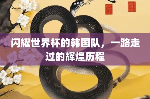 闪耀世界杯的韩国队，一路走过的辉煌历程眉山市正发家政服务有限公司