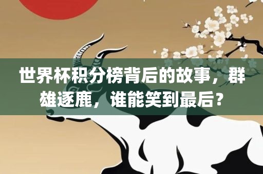 世界杯积分榜背后的故事，群雄逐鹿，谁能笑到最后？