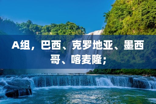 A组，巴西、克罗地亚、墨西哥、喀麦隆；