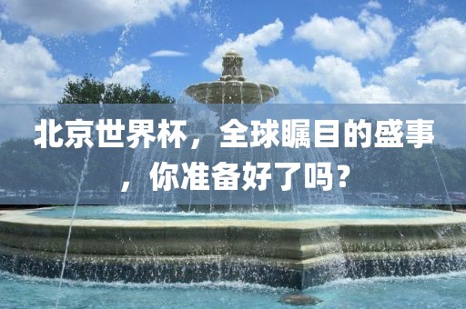 北京世界杯，全球瞩目的盛事，你准备好了吗？