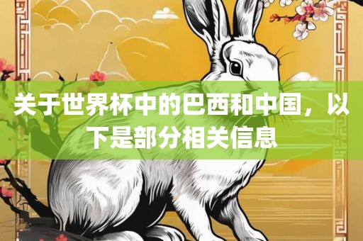 关于世界杯中的巴西和中国，以下是部分相关信息