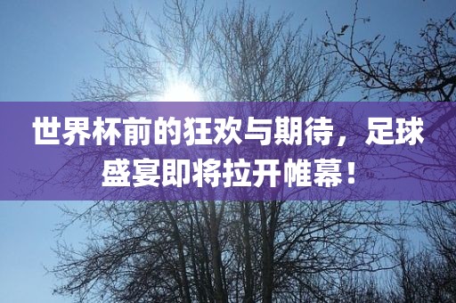 世界杯前的狂欢与期待，足球盛宴即将拉开帷幕！