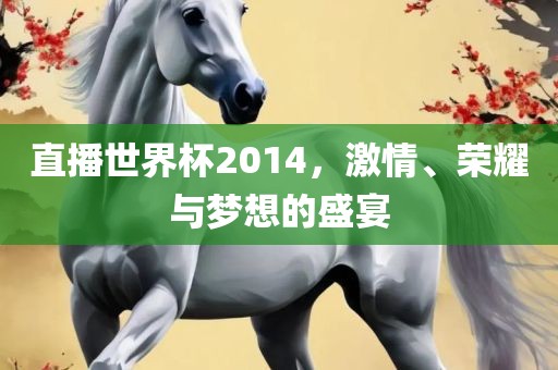 直播世界杯2014，激情、荣耀与梦想的盛宴