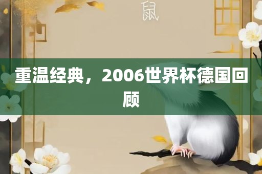 重温经典，2006世界杯德国回顾