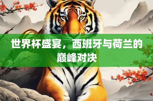 世界杯盛宴，西班牙与荷兰的巅峰对决