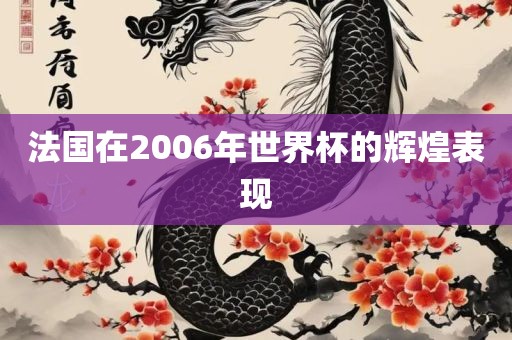 法国在2006年世界杯的辉煌表现