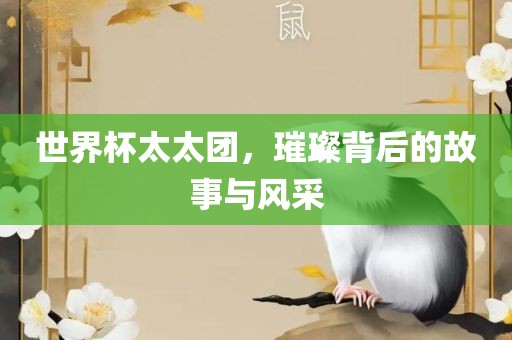 世界杯太太团，璀璨背后的故事与风采