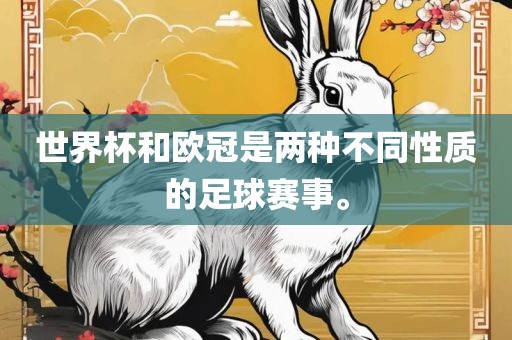 世界杯和欧冠是两种不同性质的足球赛事。