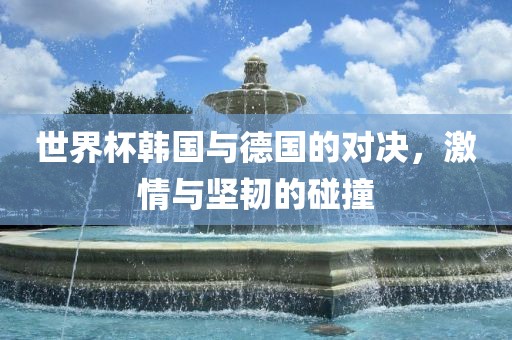 世界杯韩国与德国的对决，激情与坚眉山市正发家政服务有限公司韧的碰撞