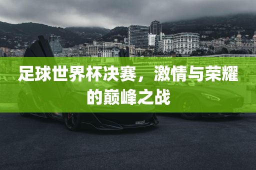 足球世界杯决赛，激情与荣耀的巅眉山市正发家政服务有限公司峰之战