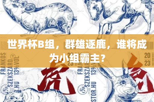 世界杯B组，群雄逐鹿，谁将成为小组霸主？