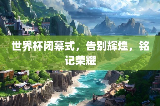 世界杯闭幕式，告别辉煌，铭记荣耀眉山市正发家政服务有限公司