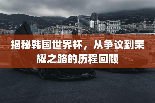 揭秘韩国世界杯，从争议到荣耀之路的历程回顾眉山市正发家政服务有限公司