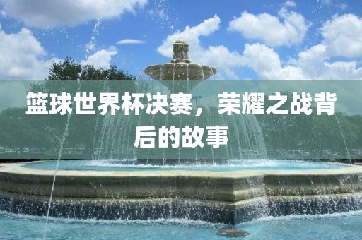 篮球世界杯决赛，荣耀之战背后的故事眉山市正发家政服务有限公司