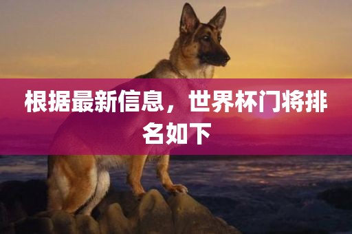 根据最新信息，世界杯门将排名如下