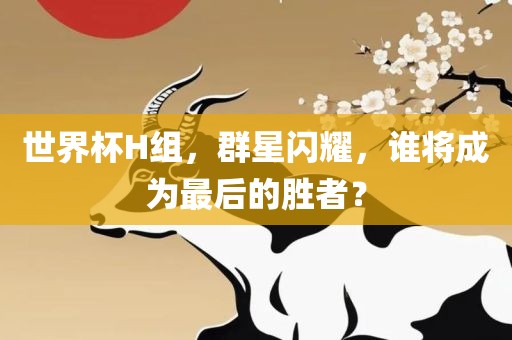 世界杯H组，群星闪耀，谁将成为最后的胜者？
