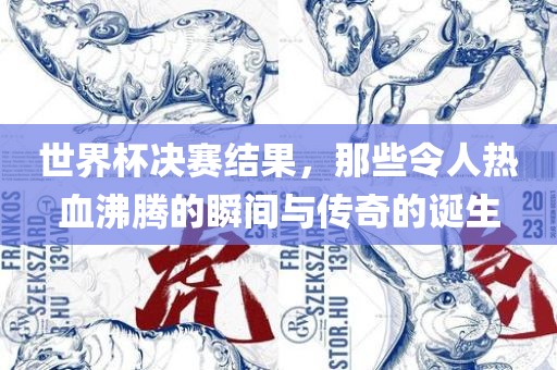 世界杯决赛结果，那些令人热血沸腾的瞬间与传奇的诞生