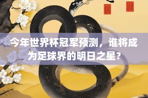 今年世界杯冠军预测，谁将成为足球界的明日之星？