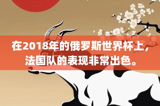 在2018年的俄罗斯世界杯上，法国队的表现非常出色。