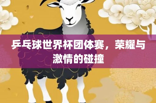 乒乓球世界杯团体赛，荣耀与激情的碰撞