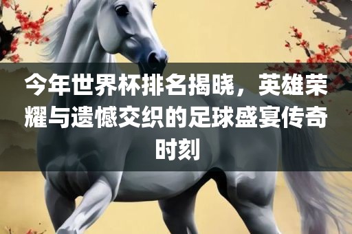 今年世界杯排名揭晓，英雄荣耀与遗憾交织的足球盛宴传奇时刻眉山市正发家政服务有限公司