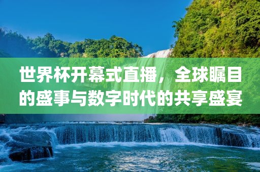 世界杯开幕式直播，全球瞩目的盛事与数字时代的共享盛宴