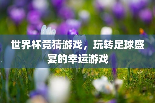 世界杯竞猜游戏，玩转足球盛宴的幸运游戏