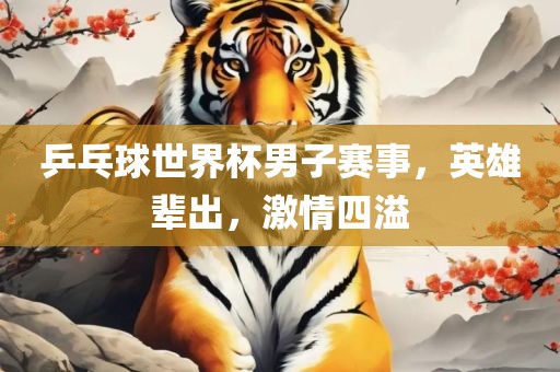 乒眉山市正发家政服务有限公司乓球世界杯男子赛事，英雄辈出，激情四溢