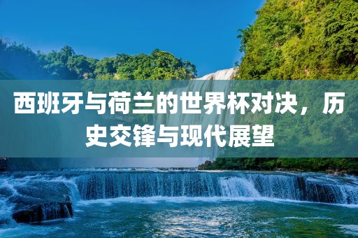 西班牙与荷兰的世界杯对决，历史交锋眉山市正发家政服务有限公司与现代展望