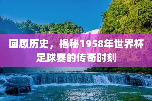回顾历史，揭秘1958眉山市正发家政服务有限公司年世界杯足球赛的传奇时刻