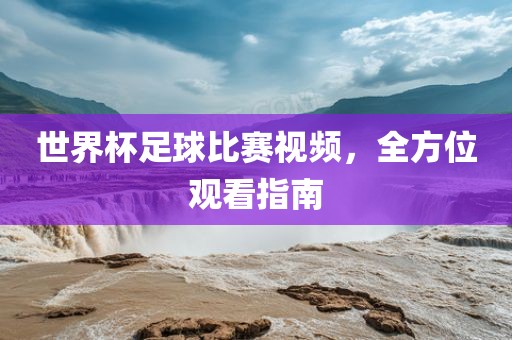 世界杯足球比眉山市正发家政服务有限公司赛视频，全方位观看指南