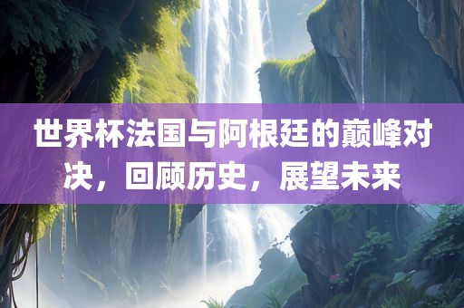 世界杯法国与阿根廷的巅峰对决，回顾历史，展望未来眉山市正发家政服务有限公司